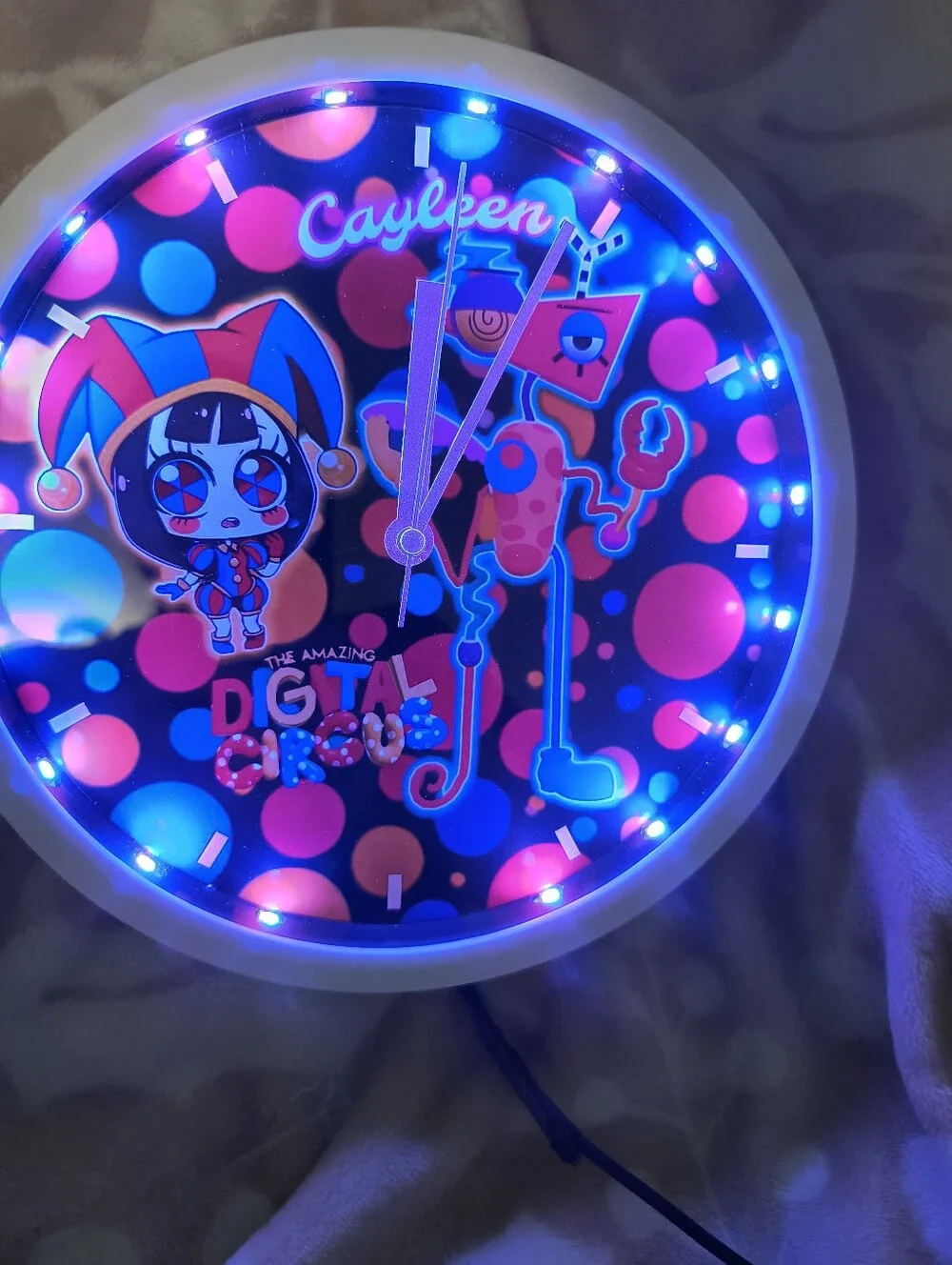 The Amazing Digital Circus LED Pop Art Wall Clock - Multicolor